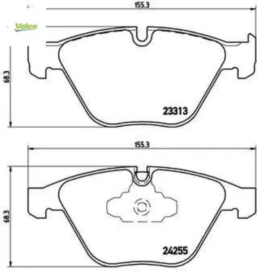 Fren balatası on e90 e91 e92 e93 e84 valeo 34116780711 resmi