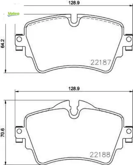 Fren balatası on f40 f45 f46 f48 f39 g30 g01 g02 z4 g29 mını f60 f54 valeo 34106863293/ 34106874034 resmi