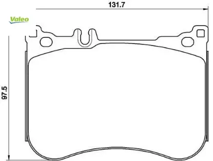 Fren balatası on c257 w213 w222 c217 r231 valeo a0084200220 resmi