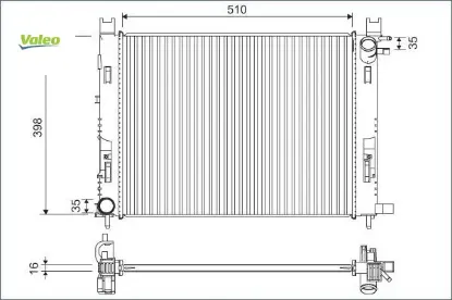 Motor su radyatoru captur ı 12> clıo ıv 12> dokker 12> symbol ııı 14> sandero ıı 12> 0.9 tce 1.2 tce valeo 214107326r/ 214100055r resmi