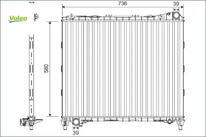 Motor su radyatoru land rover range rover l405 l494 valeo lr034553 resmi