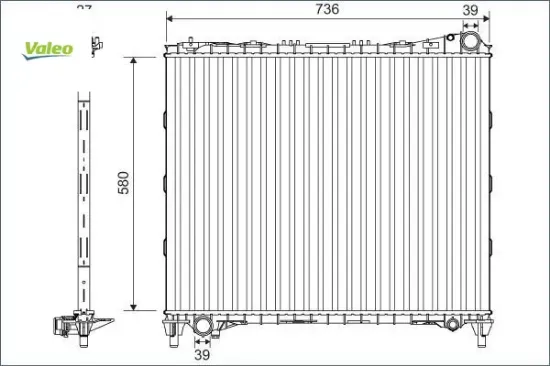 Motor su radyatoru land rover range rover l405 l494 valeo lr034553 resmi