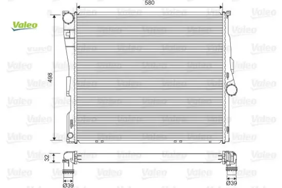 Motor su radyatoru bmw n47 n46 m54 m57 e83 valeo 17113400013 resmi