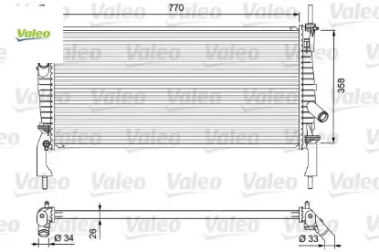 Motor su radyatoru transıt v347 2.2tdcı 2.4tdcı 3.2tdcı 06 klımalı valeo 6c118005cd/ 1373156/ 1383317 resmi