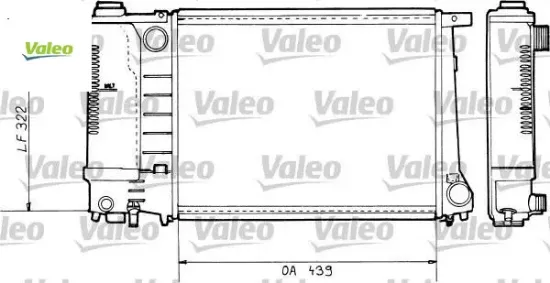Motor su radyatoru m30 m43 m44 m52 m20 m50 e30 e36 valeo 17111712982 resmi
