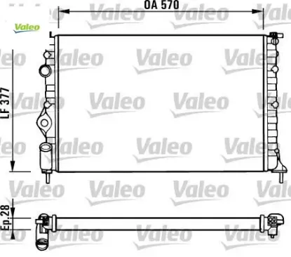Radyatör renault megane valeo 7700838135 resmi