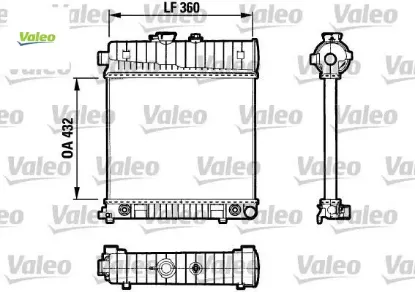 Motor su radyatoru m111 w202 s202 w210 s210 klımasız valeo a2025006103 resmi