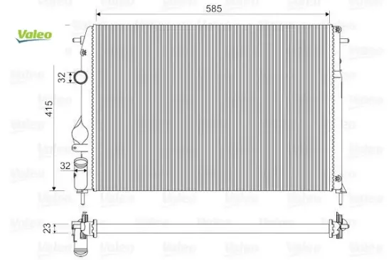 Radyatör renault megane valeo 8200189286 resmi