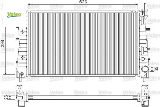 Radyatör fıat lınea multıjet 1.3 1.6 d- t-jet 1.4 valeo 51785217 resmi