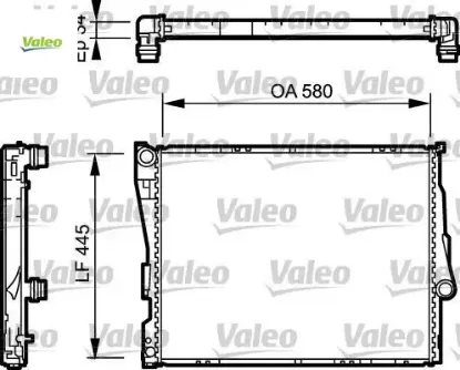 Motor su radyatoru m52 m54 m57 e46 z4 e85 manuel sanzıman valeo 17119071519 resmi