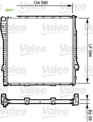 Motor su radyatoru m57n e53 valeo 17107544669/ 17111439102/ 17111439104 resmi