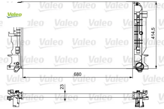 Motor su radyatoru mercedes sprınter b906 . Vw crafter 30-35-50 680x416x23 valeo a9065000002/ 2e0121253a resmi