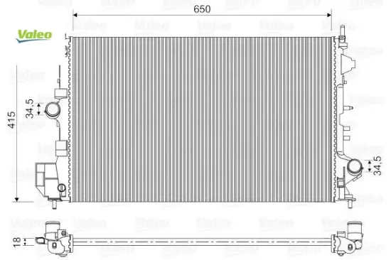 Motor su radyatörü opel vectra c 02 08 1.6 z16xep valeo 1300283/ 1321713/ 13217130/ 95524870 resmi