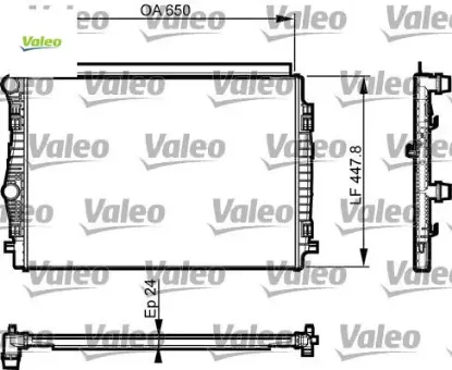 Radyatör golf 7/ a3 valeo 5q0121251eq/ 5q0121251es/ 5q0121251gl resmi