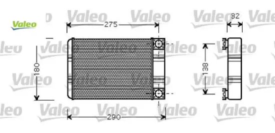 Kalorıfer radyatoru w203 cl203 s203 c209 a209 r230 valeo a2038300161 resmi