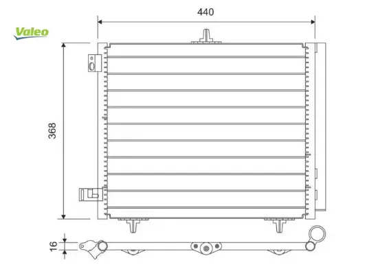 Kondenser 207-208-1007-2008 05 -c2-c3-c3 ıı 03 ds 3 14 1.4 1.6hdı kurutucu ile al/al 420x371x16 valeo 6455.Jf/ 96530359/ 6455.Al/ 6455.Ha resmi