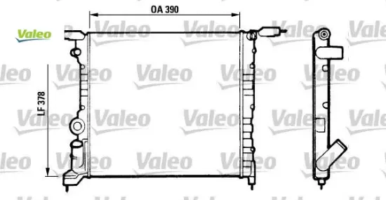 Radyatör clıo 1.4 rn/rt valeo 7700784040/ 7701034770 resmi