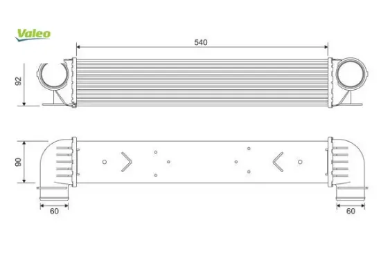 Turbo raturbo radyatoru e39 m47 m57 valeo 17512247359 resmi