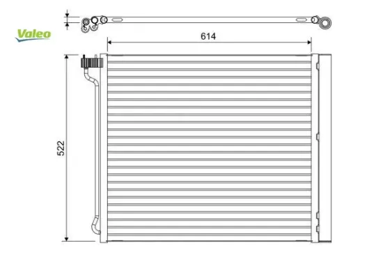 Klıma radyatoru s63 n63 e70 e71 f15 f16 g05 g06 valeo 64509239944 resmi