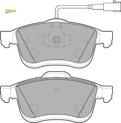 Ön balata doblo ııı 10 combo 12 1.3d mtj 1.4 1.6d mtj 2.0d mtj tek fişli valeo 77364929/ 77365311/ 77365396/ wva24727 resmi