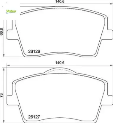 Ön balata xc40 1.5t3 2.0d3 d4 t2 t4 t5 hybird 2017 17 jant valeo 31471407/ 31471408/ 32276931 resmi