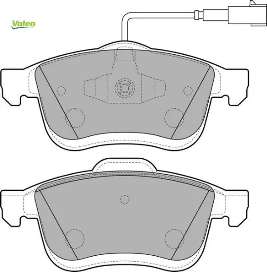 Ön balata doblo ııı 10 combo 12 1.3d mtj 1.4 1.6d mtj 2.0d mtj çift fişli valeo 77364929/ 77365311/ 77365396/ wva24727 resmi