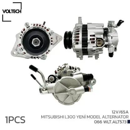 Alternatör komple l300 2.5l 4d56 8v p15 92-03 12v 65a çift kasnak - vakumlu voltech md313939/ mn137867/ md366050 resmi