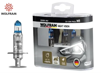 Ampul 12v h1 55 p14.5s nıght vısıon 150 fazla 20 beyaz ışık wolfram  resmi