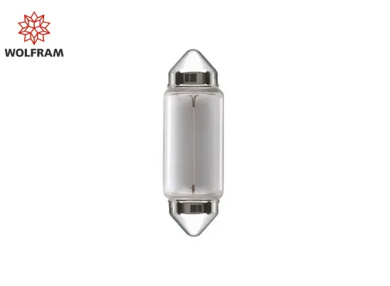 .Ampul 12v 10 sv8.5-8 sofit kısa japon 31 mm 6438 wolfram  resmi