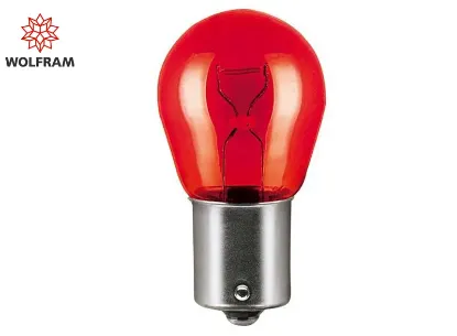 Ampul 12v pr21w 21 ba15s 93 ampul düz tırnak kırmızı stop-sinyal ve park serisi wolfram  resmi