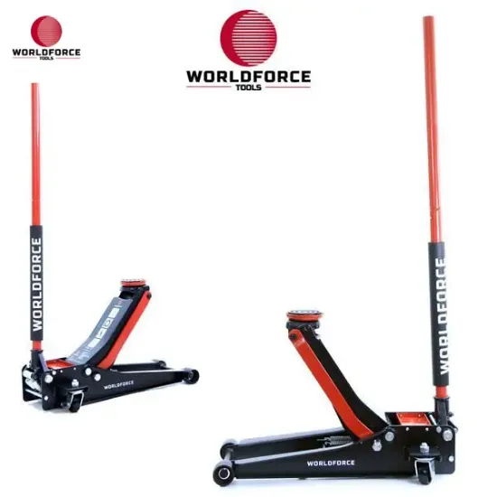 Hidrolik kriko 3 ton düşük profil çift piston garaj ekipmanları hırdavat worldforce  resmi