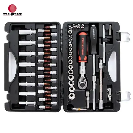 Lokma takımı 60 parça s-ultra 1/4 uzatmalı cırcır garaj ekipmanları hırdavat worldforce  resmi