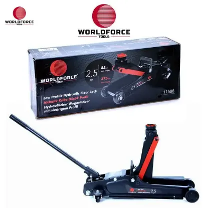 Hidrolik kriko 2.5 ton düşük profil uzun şase garaj ekipmanları hırdavat worldforce  resmi
