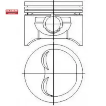 Motor piston segman tmpr-slx 1600 86.40 çap 0.40 yenmak  resmi