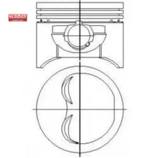 Motor piston segman tmpr-slx 1600 86.40 çap 0.40 yenmak  resmi