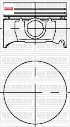 Pıston segman std 8060mm mondeo ıı zh 18 16v zetec 103ps -113ps 95 99 yenmak 8770821/ 8783690002/ 8783690702 resmi