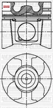 Motor piston segman master ıı-movano 2.5 dcı g9u std yenmak 8200129576/ 8200129575/ 7701477121 resmi