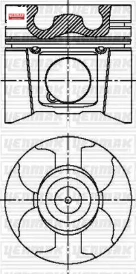 Motor piston segman master ıı-movano 2.5 dcı g9u std yenmak 8200129576/ 8200129575/ 7701477121 resmi