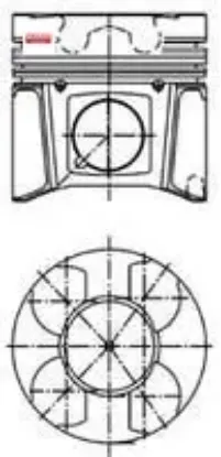 Motor piston segman master ıı-movano 2.5 dcı g9u 0.50 yenmak 6602315 resmi