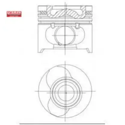 Pıston segman 0.50 mıcra 1.5 dcı / note 1.5 dcı k9k 65 hp 76.50 mm yenmak 120a10282r/ 7701475703/ 7701475898 resmi