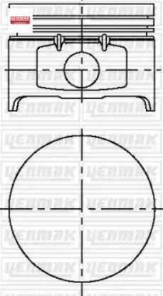Motor piston segman clıo mgn 1.4 8v k7j std 79.50 mm yenmak 7702262173 resmi