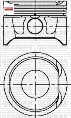 Motor piston segman lgn-mgn-clıo ıı 1.6 16v k4m 700-710-720 . 79.50 çap std yenmak 7701474856/ 7701474855/ 7701474854 resmi
