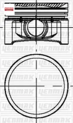 Piston sekman std 69.00 mm twng-clıo ıı-clıo ııı 1.2 75ps benzinli 93-09 d4f 740 yenmak 7701475781 resmi