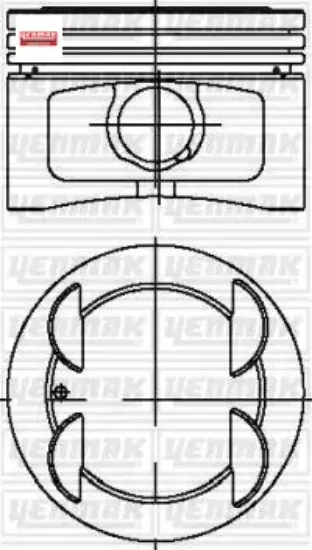 Motor piston segman std 86.40mm palıo-sıena-marea 1.6 16v yenmak 5896110/ 5896108 resmi