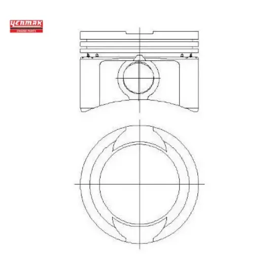 Piston segman std 71.20mm palıo 1.2 8v 87-835900-12 yenmak 71715335 resmi