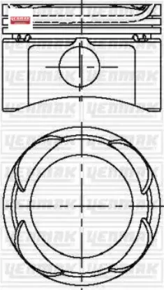 Motor piston segman std palıo 1.2 16v-albea 1.2 16v 1242 cc yenmak 71717271/ 71736311a/ 71717272c resmi