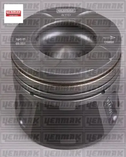 Motor piston segman doblo-fiorino- lınea-grande punto-astra 1.3 cdtı 16v std euro5 69.60 mm yenmak 55197996/ 55202637/ 55197998 resmi