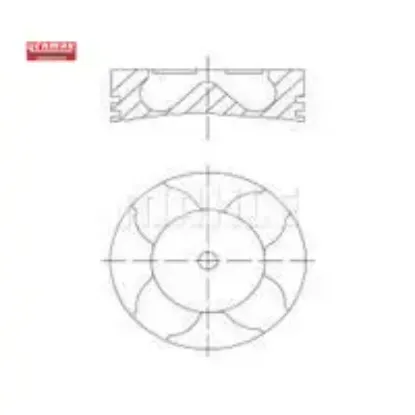 Motor piston segman 0.40 astra h 04-14 -vectra c 02-08 -zafıra b 05-15 -sıgnum 03-08 z19dth 82.40 yenmak 624093/ 95514106/ 93178525 resmi