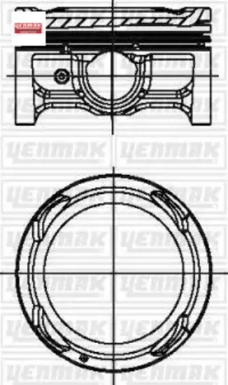 Pıston segman std accent blue/ı20 11- 1.4 benzınlı 72 mm g4lc 6 ılerı yenmak 23041/ 03aa0 resmi