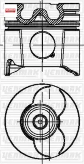 Piston segman std 85mm p206-p306-p307-p406-p607-boxer-partner-expert-jumpy-c4-c5 2.0hdı-2.0jtd pkw-r yenmak 0628.N3 resmi